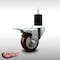 Service Caster 3'' SS Maroon Poly Swivel 1-3/4'' Expanding Stem Caster Total Lock Brake SCC-SSEXTTL20S314-PPUB-MRN-134 - alternate 3